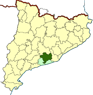 Situació de l'Alt Penedès a Catalunya
